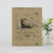 Sternbild Aries Hevelius 1690 (Stehend Vorderseite)