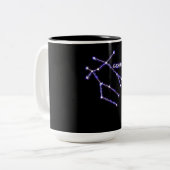 Sternbild - Astrologie Zodiac Gemini Zweifarbige Tasse (Vorderseite Links)