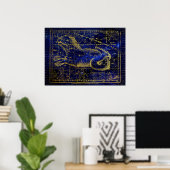 Sternbild Cetus Poster (Heimbüro)