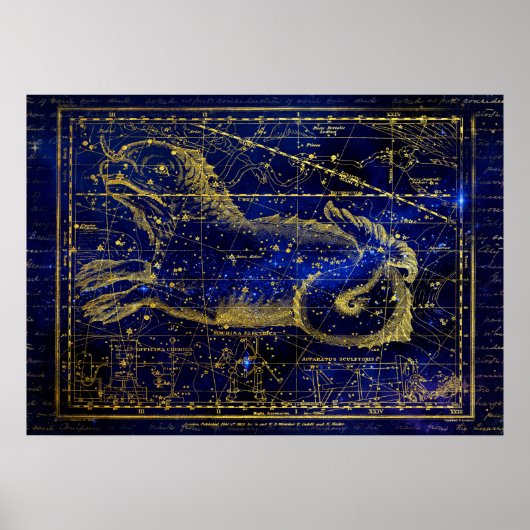 Sternbild Cetus Poster (Vorne)