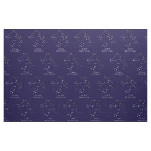 Sternbild Coma Berenices Stoff (Fat Quarter (45,7 x 55,9 cm))
