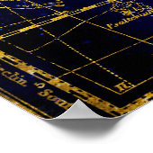 Sternbild der Sterne Poster (Ecke)