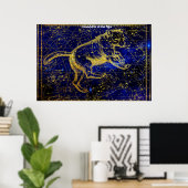 Sternbild Großer Bär Poster (Heimbüro)