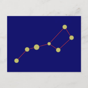 Sternbild Großwagen Konstellation Postkarte