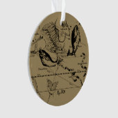 Sternbild Hevelius 1690 Gravieren Ornament (Vorderseite)