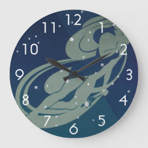 Sternbild Jungfrau Retro-Zodiak Astrologie Große Wanduhr