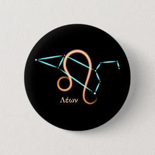 Sternbild Löwe Knopf Button