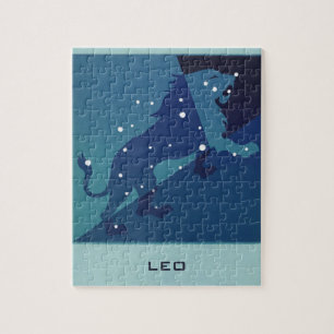 Sternbild Löwe Retro Tierkreis Astrologie Puzzle