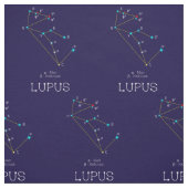 Sternbild Lupus oder Wolf Stoff (Muster)