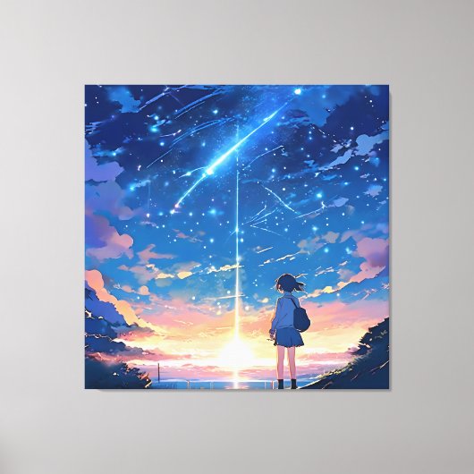 Sternbild mit Sternbildern Leinwanddruck (Vorderseite)