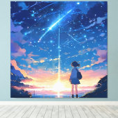 Sternbild mit Sternbildern Leinwanddruck (Insitu (Holzboden))