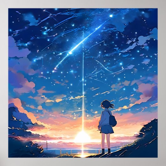 Sternbild mit Sternbildern Poster (Vorne)