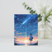 Sternbild mit Sternbildern Postkarte (Stehend Vorderseite)