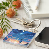 Sternbild mit Sternbildern Schlüsselanhänger (Vorderseite rechts)