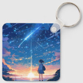 Sternbild mit Sternbildern Schlüsselanhänger (Rückseite)