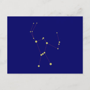 Sternbild Orion-Konstellation Postkarte