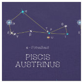 Sternbild Piscis Austrinus Stoff (Nahaufnahme)