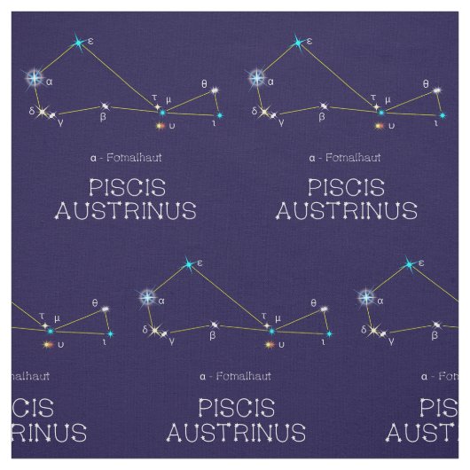 Sternbild Piscis Austrinus Stoff (Muster)