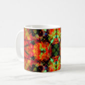 Sternbild Rotes Kaleidoskop Kaffeetasse (Vorderseite Links)