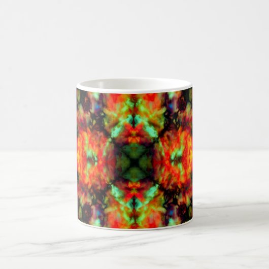 Sternbild Rotes Kaleidoskop Kaffeetasse (Mittel)