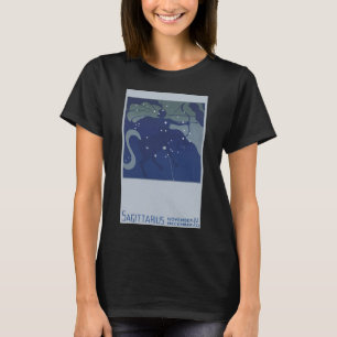 Sternbild Schütze Retro-Zodiac Astrologie T-Shirt
