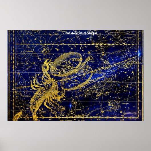 Sternbild Skorpion Poster (Vorne)