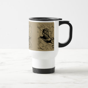 Sternbild Steinbock Vintage-Stich Hevelius Reisebecher