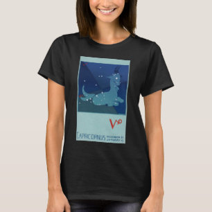 Sternbild Steinbock, Vintage-Tierkreis, Astrologie T-Shirt
