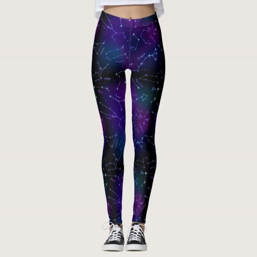 Sternbild-Sternbild Leggings (Vorderseite)