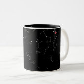 Sternbild-Tasse Zweifarbige Tasse (VorderseiteRechts)