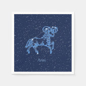 Sternbild und Sternzeichen Serviette (Vorderseite)