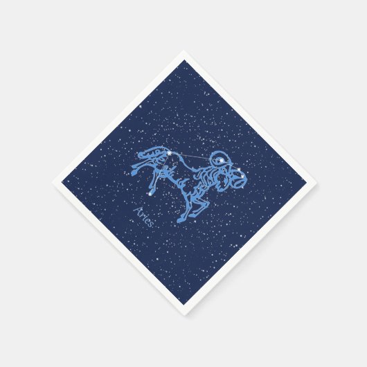 Sternbild und Sternzeichen Serviette (Ecke)