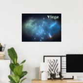 Sternbild Virgo Poster (Heimbüro)