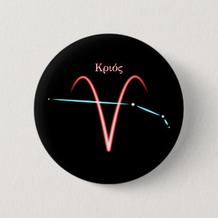 Sternbild Widder Knopf Button