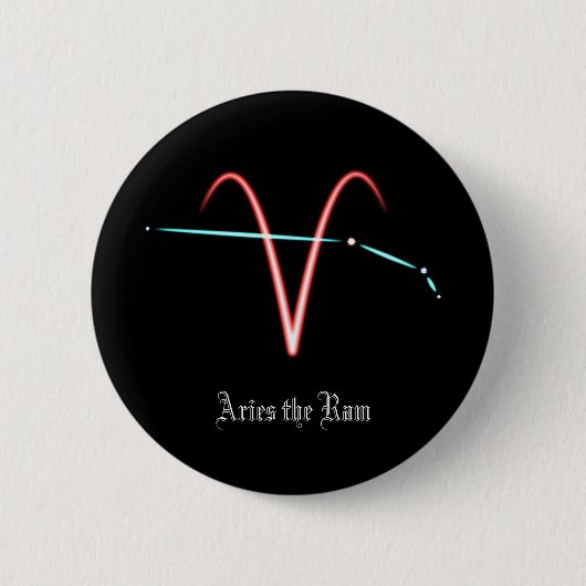 Sternbild Widder-Taste Button (Vorderseite)