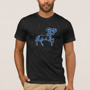 Sternbild Widder und Tierkreiszeichen mit Sternen T-Shirt