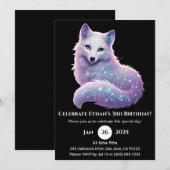 Sternbild Wolf Geburtstag Einladung (Vorne/Hinten)