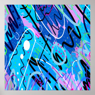 Sternbilder Abstrakte Kunst Poster