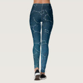 Sternbilder der Nacht Leggings (Rückseite)