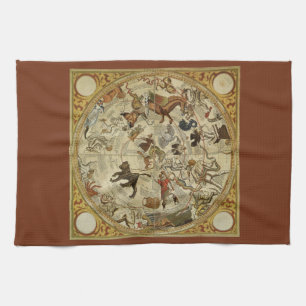 Sternbilder Nördlicher Himmel Vintage-Astronomie Geschirrtuch