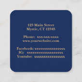 Sternbilder Quadratische Visitenkarte (Rückseite)