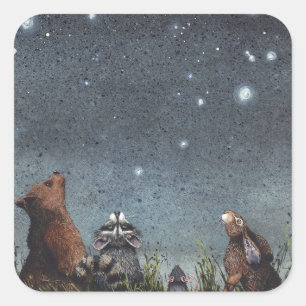 Sternbilder Quadratischer Aufkleber