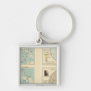 Sternbilder, Sonnensystem, Mond Schlüsselanhänger