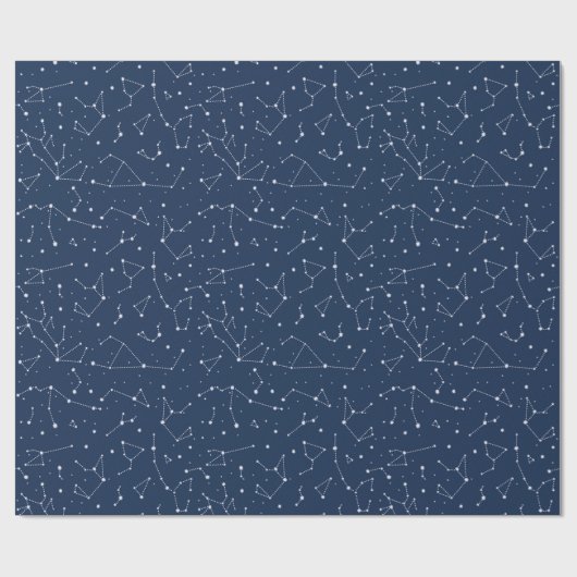 Sternbilder Sternenhimmel Geschenkpapier (Flach)