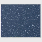 Sternbilder Sternenhimmel Geschenkpapier (Flach)