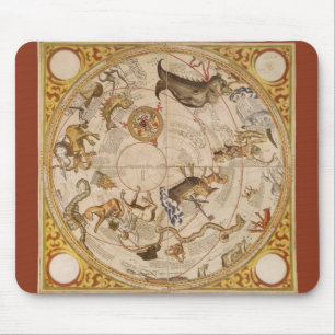 Sternbilder Südhimmel Vintage-Astronomie Mousepad