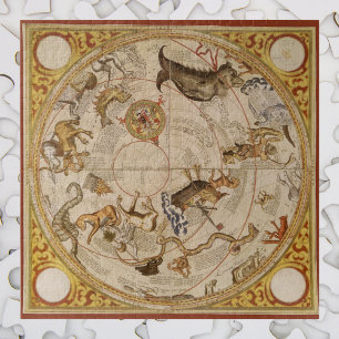 Sternbilder Südhimmel Vintage-Astronomie Puzzle
