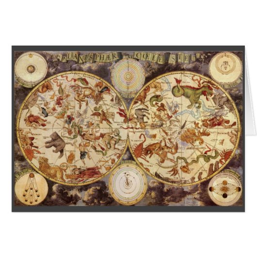 Sternbilder, Vintage Astronomie, Frederik de Wit (Vorderseite (Horizontal))