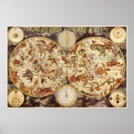 Sternbilder, Vintage Astronomie, Frederik de Wit Poster