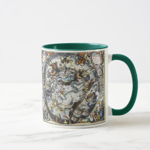 Sternbilder Vintage Himmels Karte Tasse